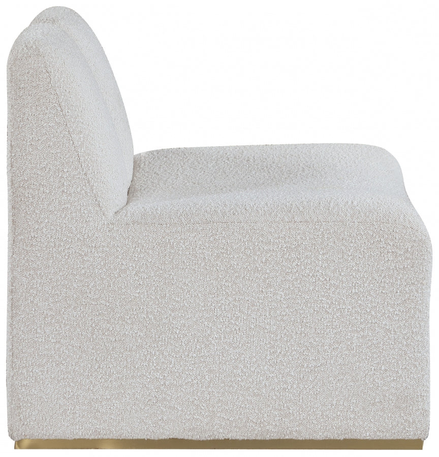 Alta Cream Boucle Fabric Accent Chair from Meridian - Luna Furniture