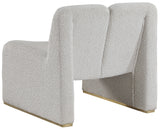 Alta Cream Boucle Fabric Accent Chair from Meridian - Luna Furniture