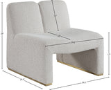 Alta Cream Boucle Fabric Accent Chair from Meridian - Luna Furniture