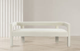 Athena Cream Velvet Bench from Meridian - Luna Furniture