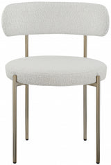 Beacon Cream Boucle Fabric Dining Chair, Set of 2 from Meridian - Luna Furniture