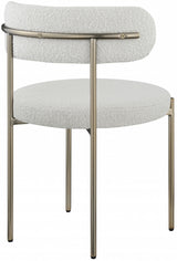 Beacon Cream Boucle Fabric Dining Chair, Set of 2 from Meridian - Luna Furniture