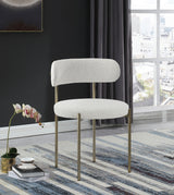 Beacon Cream Boucle Fabric Dining Chair, Set of 2 from Meridian - Luna Furniture