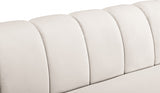 Beaumont Cream Velvet Loveseat from Meridian - Luna Furniture