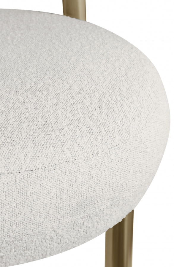 Bordeaux Cream Boucle Fabric Accent Chair from Meridian - Luna Furniture