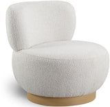 Calais Cream Boucle Fabric Accent Chair from Meridian - Luna Furniture