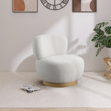 Calais Cream Boucle Fabric Accent Chair from Meridian - Luna Furniture