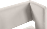 Caleb Cream Velvet Counter Stool, Set of 2 from Meridian - Luna Furniture