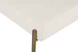 Carly Cream Boucle Fabric & Faux Leather Counter Stool from Meridian - Luna Furniture