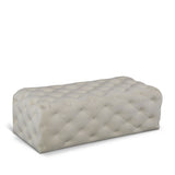 Casey Cream Velvet Ottoman | Bench from Meridian - Luna Furniture