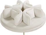 Circlet Cream Velvet Roundabout Sofa from Meridian - Luna Furniture