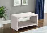 Cream Cleo Nightstand from Meridian - Luna Furniture