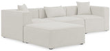 Cube Cream Modular Sectional from Meridian - Luna Furniture