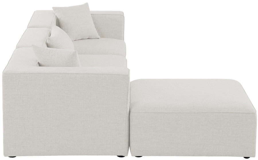 Cube Cream Modular Sectional from Meridian - Luna Furniture