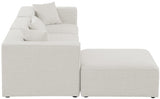 Cube Cream Modular Sectional from Meridian - Luna Furniture