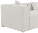 Cube Cream Modular Sectional from Meridian - Luna Furniture