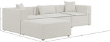 Cube Cream Modular Sectional from Meridian - Luna Furniture