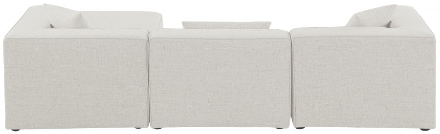 Cube Cream Modular Sectional from Meridian - Luna Furniture