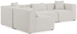 Cube Cream Modular Sectional from Meridian - Luna Furniture