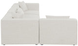 Cube Cream Modular Sectional from Meridian - Luna Furniture