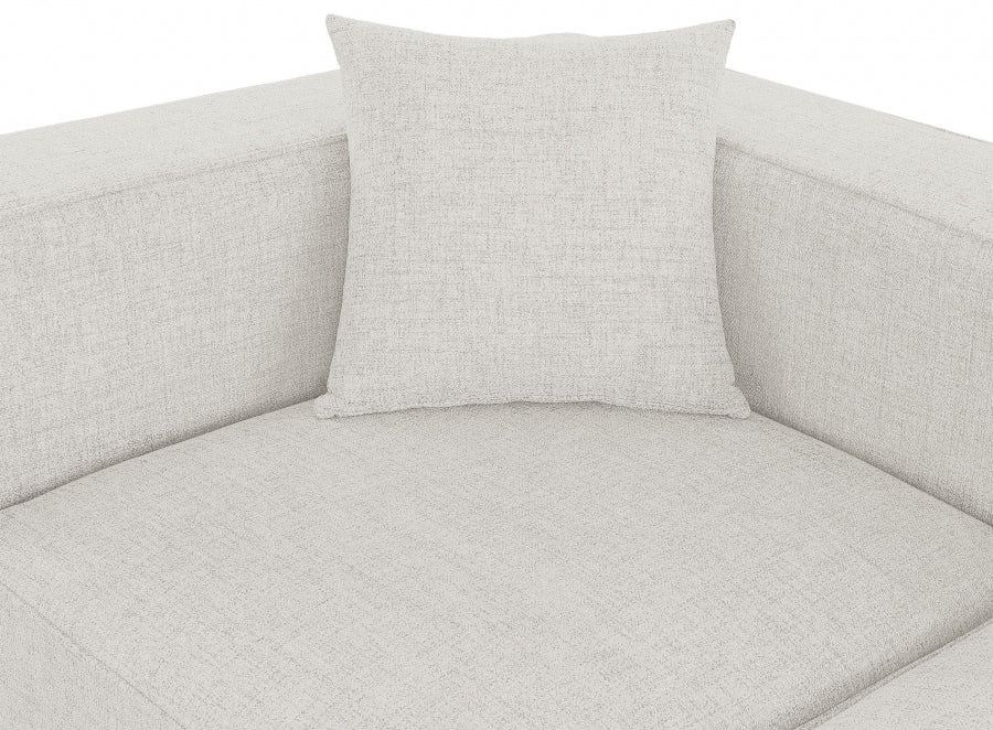 Cube Cream Modular Sectional from Meridian - Luna Furniture