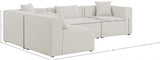 Cube Cream Modular Sectional from Meridian - Luna Furniture