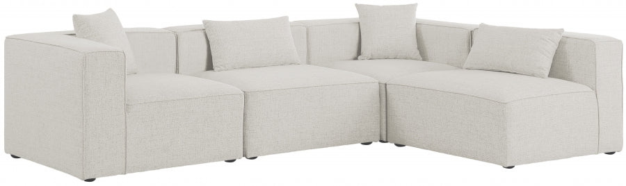 Cube Cream Modular Sectional from Meridian - Luna Furniture