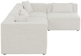 Cube Cream Modular Sectional from Meridian - Luna Furniture