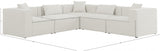 Cube Cream Modular Sectional from Meridian - Luna Furniture