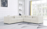 Cube Cream Modular Sectional from Meridian - Luna Furniture