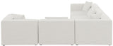 Cube Cream Modular Sectional from Meridian - Luna Furniture