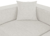 Cube Cream Modular Sectional from Meridian - Luna Furniture