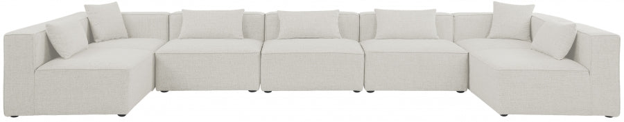 Cube Cream Modular Sectional from Meridian - Luna Furniture