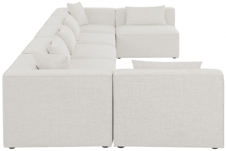 Cube Cream Modular Sectional from Meridian - Luna Furniture