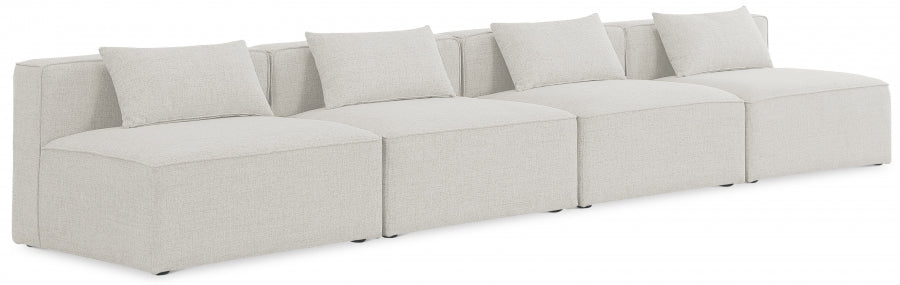 Cube Cream Modular Sofa from Meridian - Luna Furniture