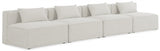 Cube Cream Modular Sofa from Meridian - Luna Furniture