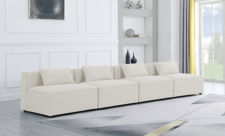 Cube Cream Modular Sofa from Meridian - Luna Furniture