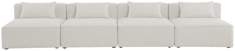 Cube Cream Modular Sofa from Meridian - Luna Furniture