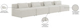 Cube Cream Modular Sofa from Meridian - Luna Furniture