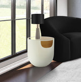 Cream Doma End Table from Meridian - Luna Furniture