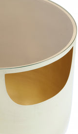 Cream Doma End Table from Meridian - Luna Furniture