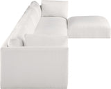 Cream Ease Fabric Modular Sectional from Meridian - Luna Furniture