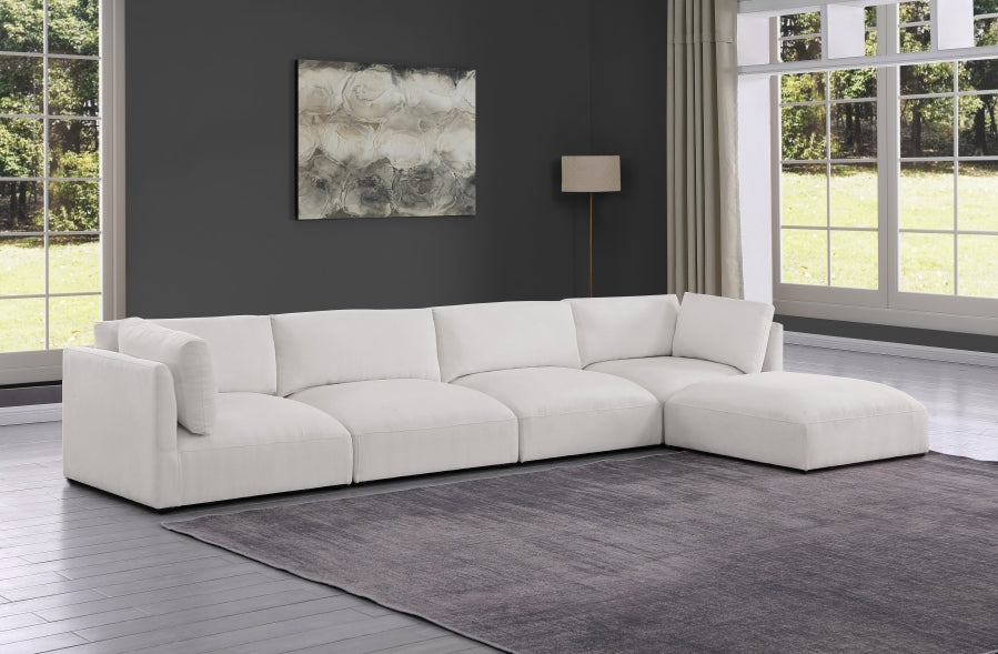 Cream Ease Fabric Modular Sectional from Meridian - Luna Furniture