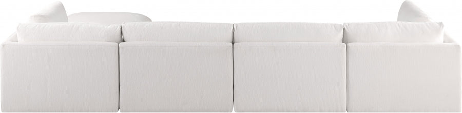 Cream Ease Fabric Modular Sectional from Meridian - Luna Furniture