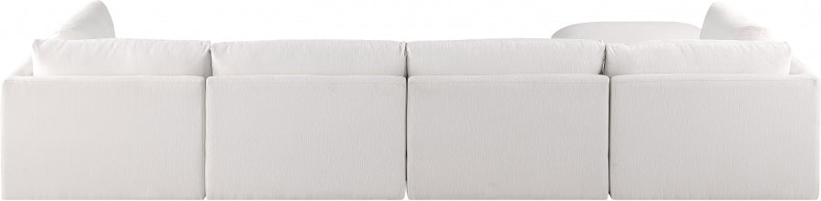 Cream Ease Fabric Modular Sectional from Meridian - Luna Furniture