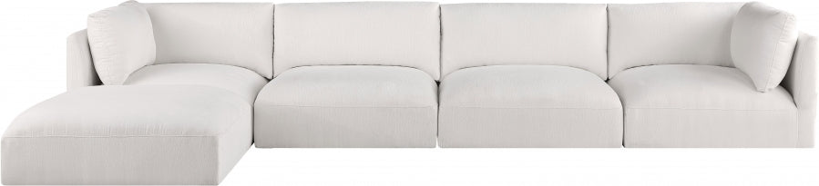 Cream Ease Fabric Modular Sectional from Meridian - Luna Furniture