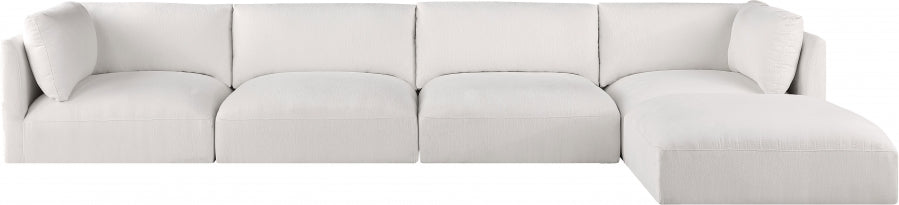 Cream Ease Fabric Modular Sectional from Meridian - Luna Furniture