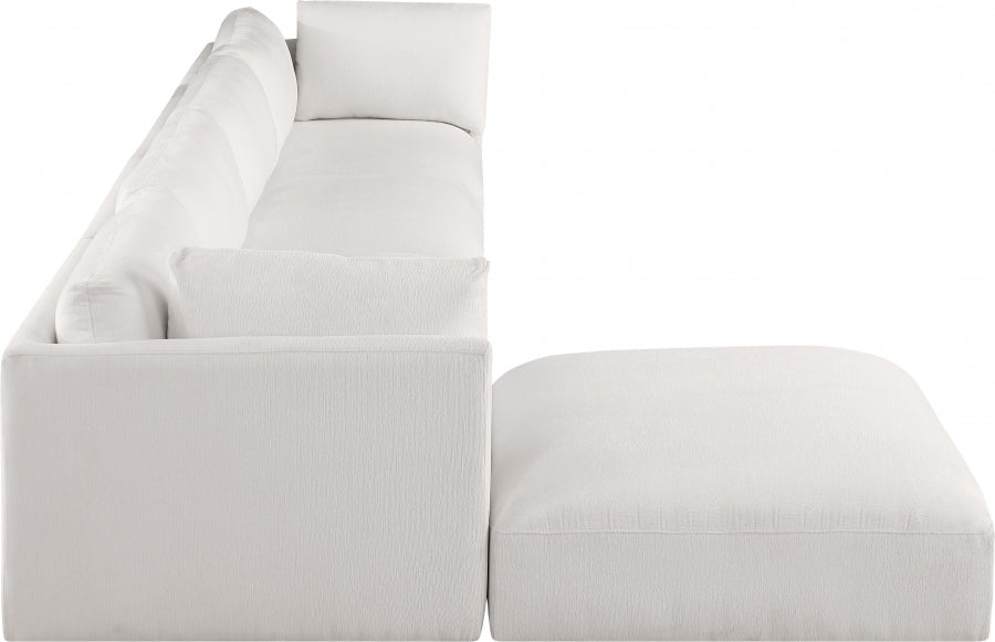 Cream Ease Fabric Modular Sectional from Meridian - Luna Furniture