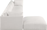 Cream Ease Fabric Modular Sectional from Meridian - Luna Furniture