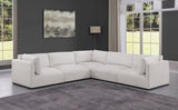 Cream Ease Fabric Modular Sectional from Meridian - Luna Furniture